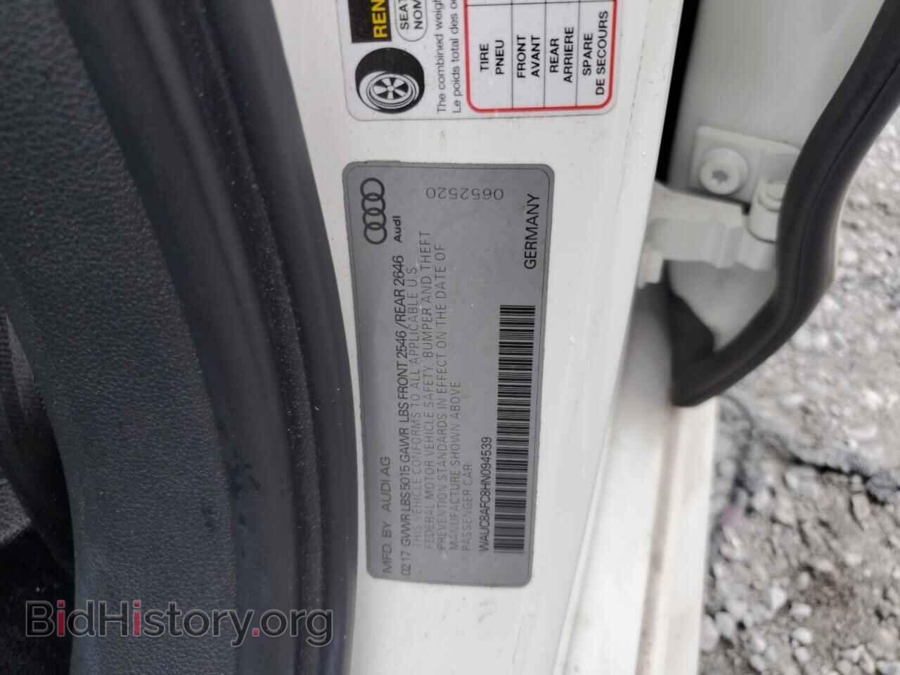 2017 AUDI A6 - VIN: WAUC8AFC8HN094539 - Photo 12