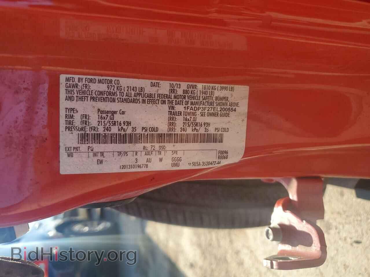2014 FORD FOCUS - VIN: 1FADP3F27EL200554 - Photo 13