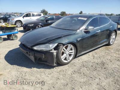 2013 Tesla MODEL S, зеленый — VIN 5YJSA1CG3DFP04043, Copart