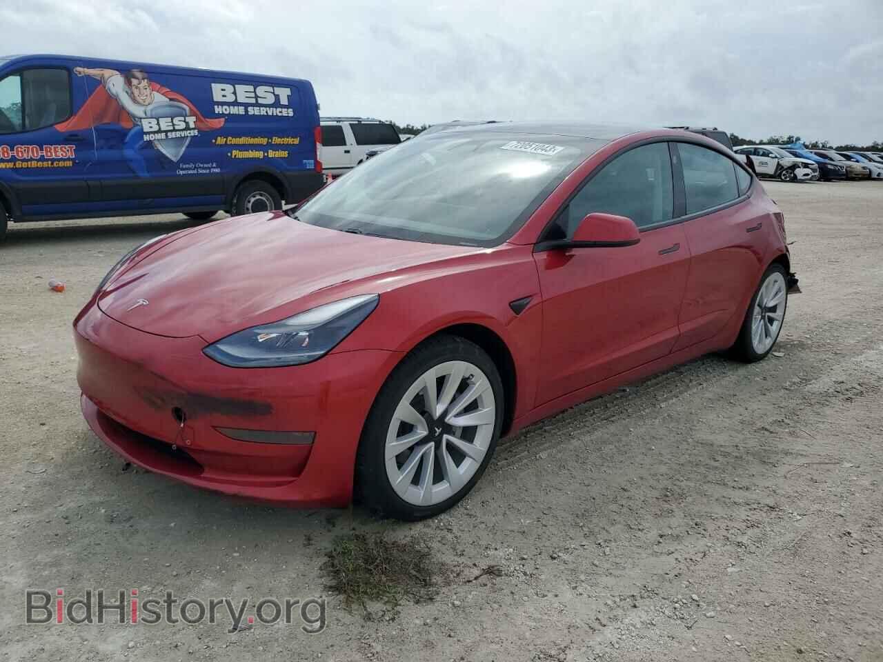Фотография 5YJ3E1EA6MF917165 - TESLA MODEL 3 2021