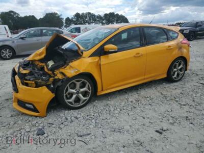 2016 Ford FOCUS ST, yellow — VIN 1FADP3L93GL273831, Copart