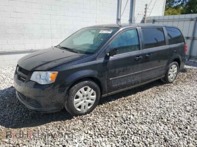 2016 Dodge CARAVAN SE, black — VIN 2C4RDGBG2GR100373, Copart