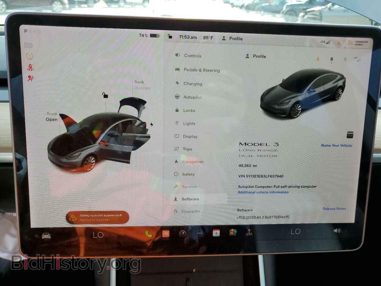 2020 TESLA MODEL 3 - VIN: 5YJ3E1EB3LF637940 - Фото 9