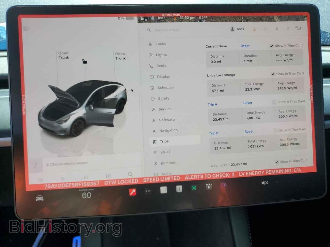2024 TESLA MODEL Y - VIN: 7SAYGDEF5RF159357 - Фото 9