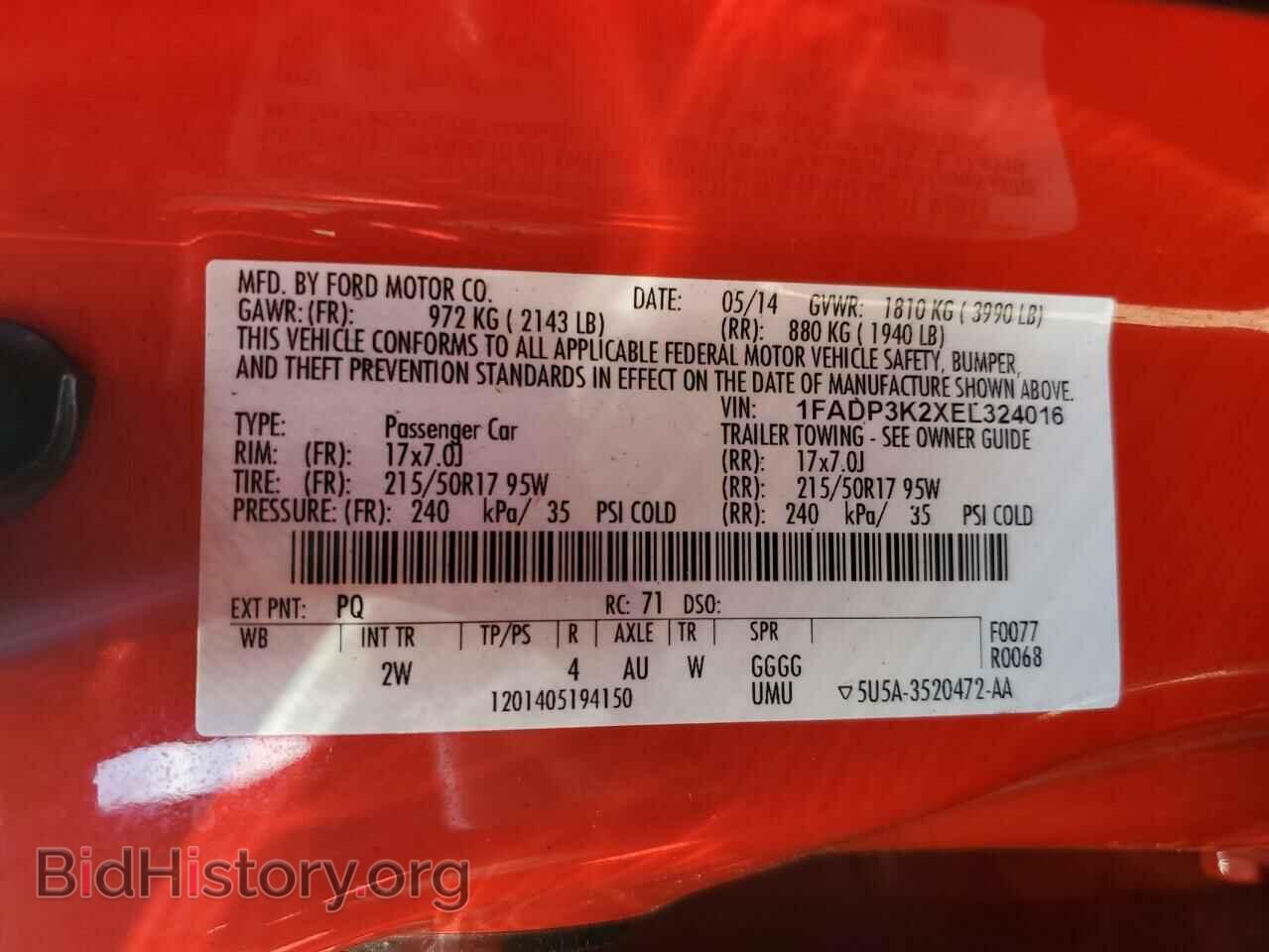 2014 FORD FOCUS - VIN: 1FADP3K2XEL324016 - Photo 12
