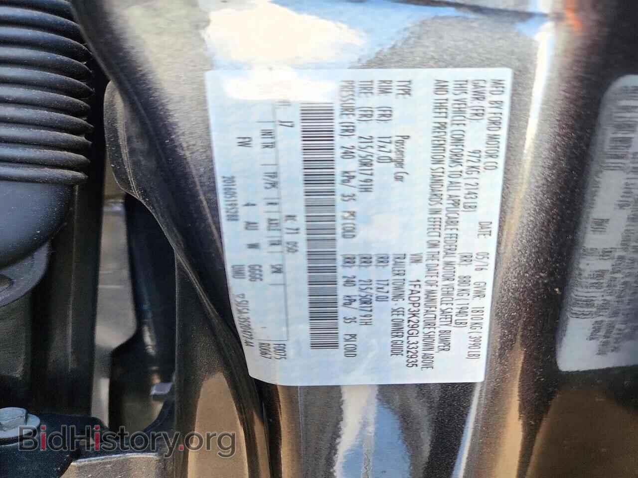 2016 FORD FOCUS - VIN: 1FADP3K29GL332935 - Фото 12