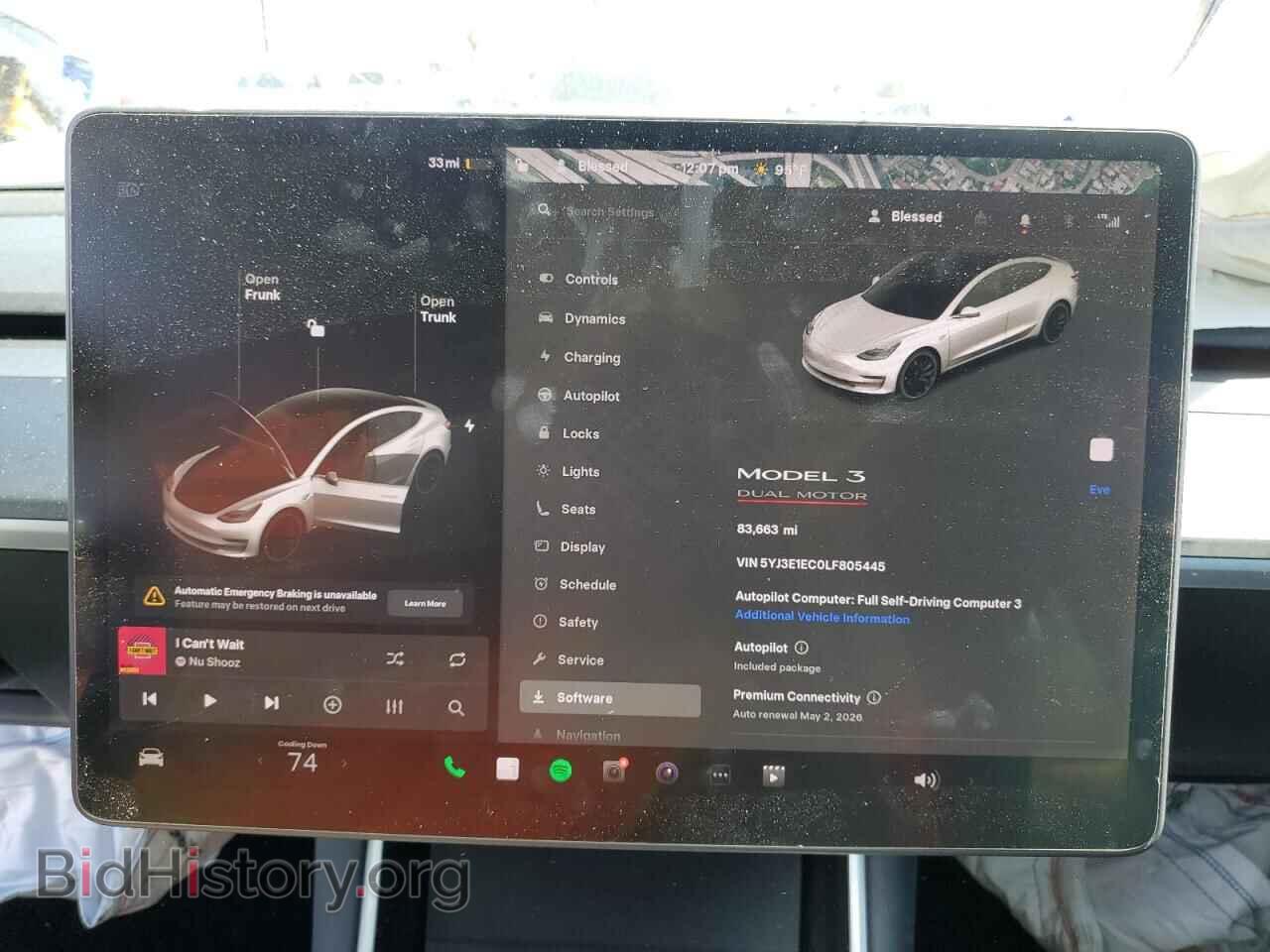 2020 TESLA MODEL 3 - VIN: 5YJ3E1EC0LF805445 - Фото 9