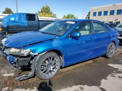 2007 Mazda 6 6 I, blue — VIN 1YVHP84C975M09350, Copart