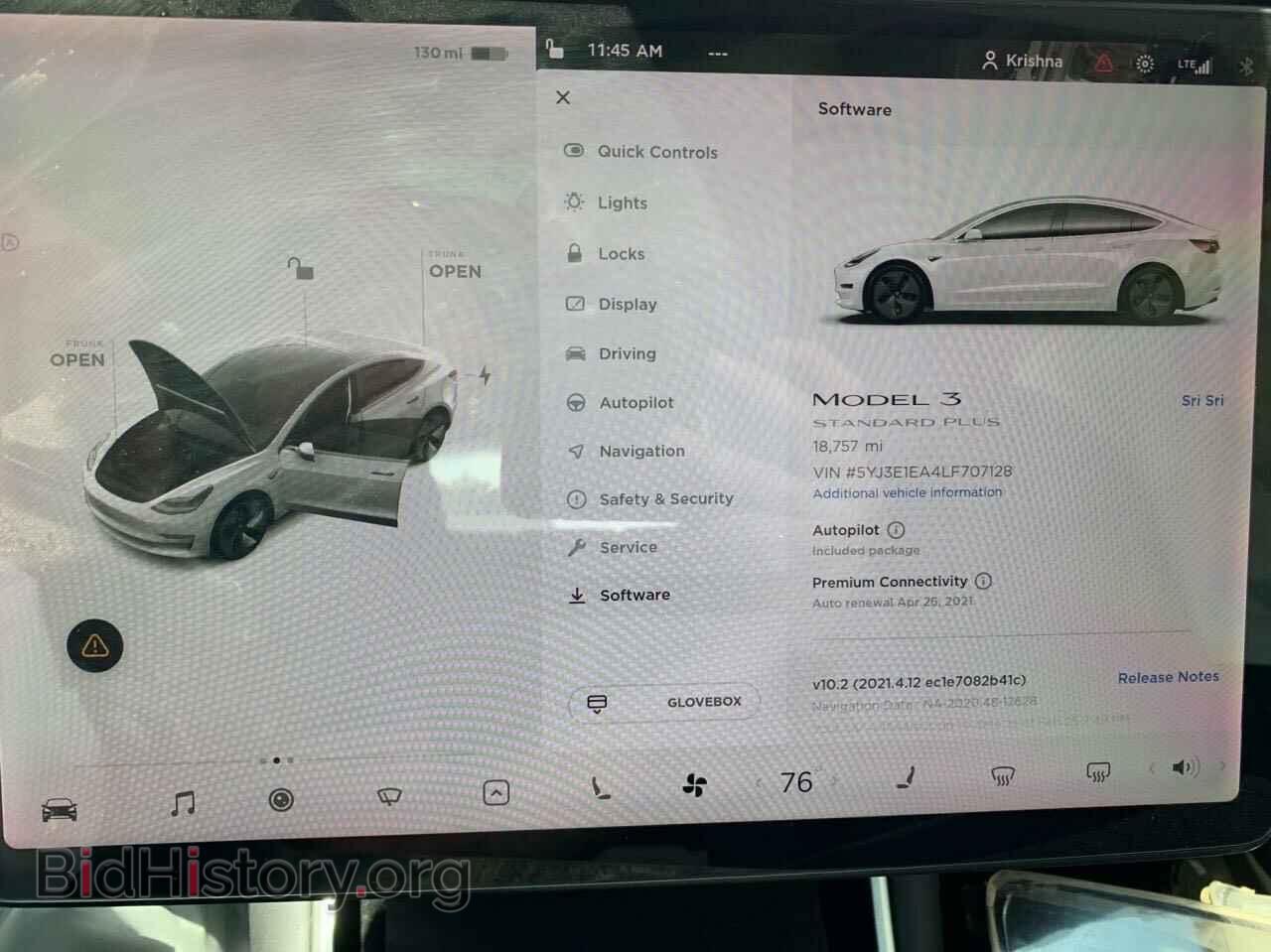 2020 TESLA MODEL 3 - VIN: 5YJ3E1EA4LF707128 - Фото 8