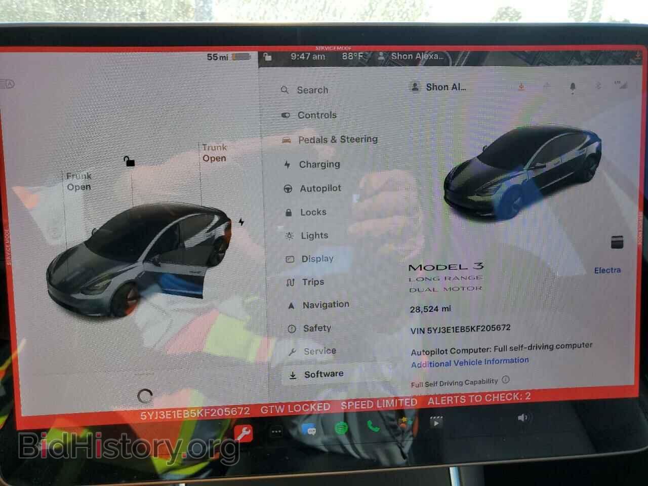 2019 TESLA MODEL 3 - VIN: 5YJ3E1EB5KF205672 - Фото 9