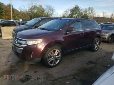 2011 Ford EDGE Edge Limit, burgundy — VIN 2FMDK4KC2BBA44587, Copart