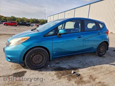 2014 Nissan VERSA S, turquoise — VIN 3N1CE2CP8EL353473, Copart