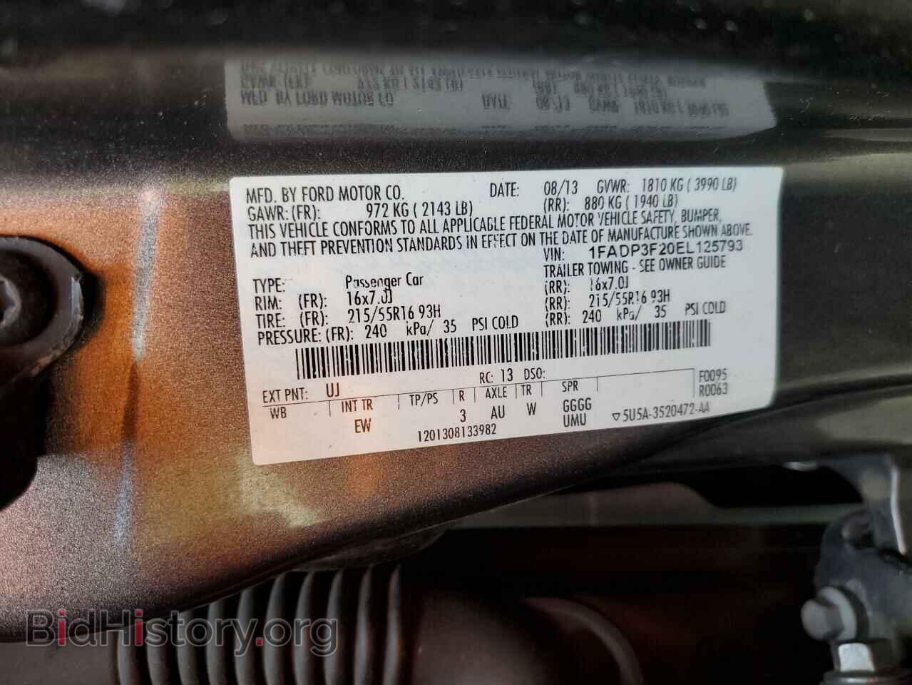 2014 FORD FOCUS - VIN: 1FADP3F20EL125793 - Photo 12