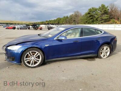 2016 Tesla MODEL S, синий — VIN 5YJSA1E12GF130595, Copart