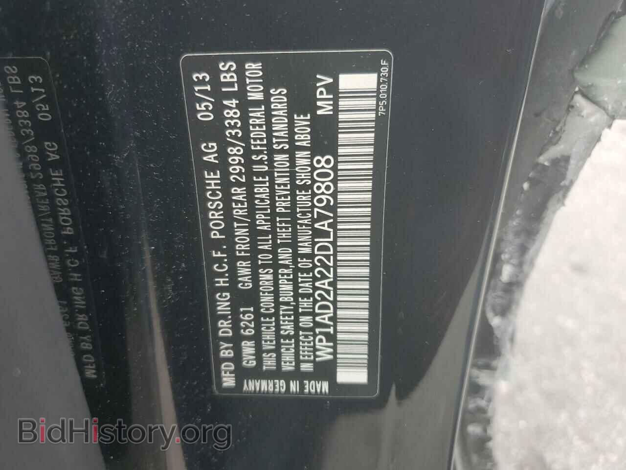 2013 PORSCHE CAYENNE - VIN: WP1AD2A22DLA79808 - Фото 12