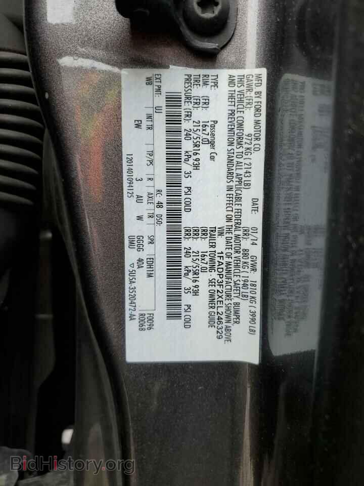 2014 FORD FOCUS - VIN: 1FADP3F2XEL246329 - Фото 12