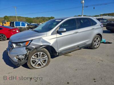 2017 Ford EDGE Titanium, серебристый — VIN 2FMPK4K93HBB98235, Copart