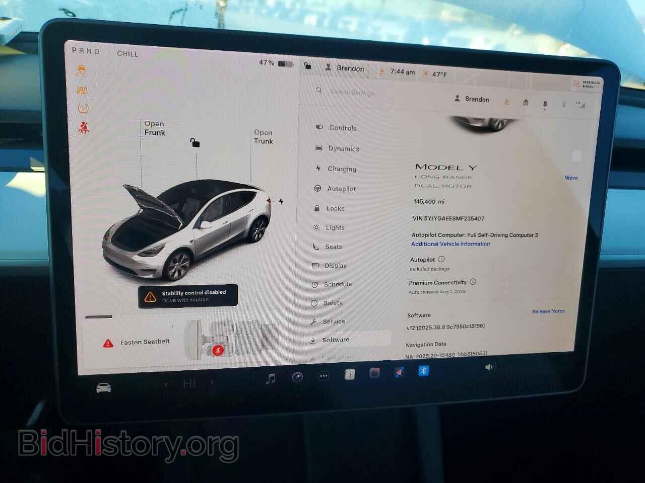 2021 TESLA MODEL Y - VIN: 5YJYGAEE8MF235407 - Photo 9