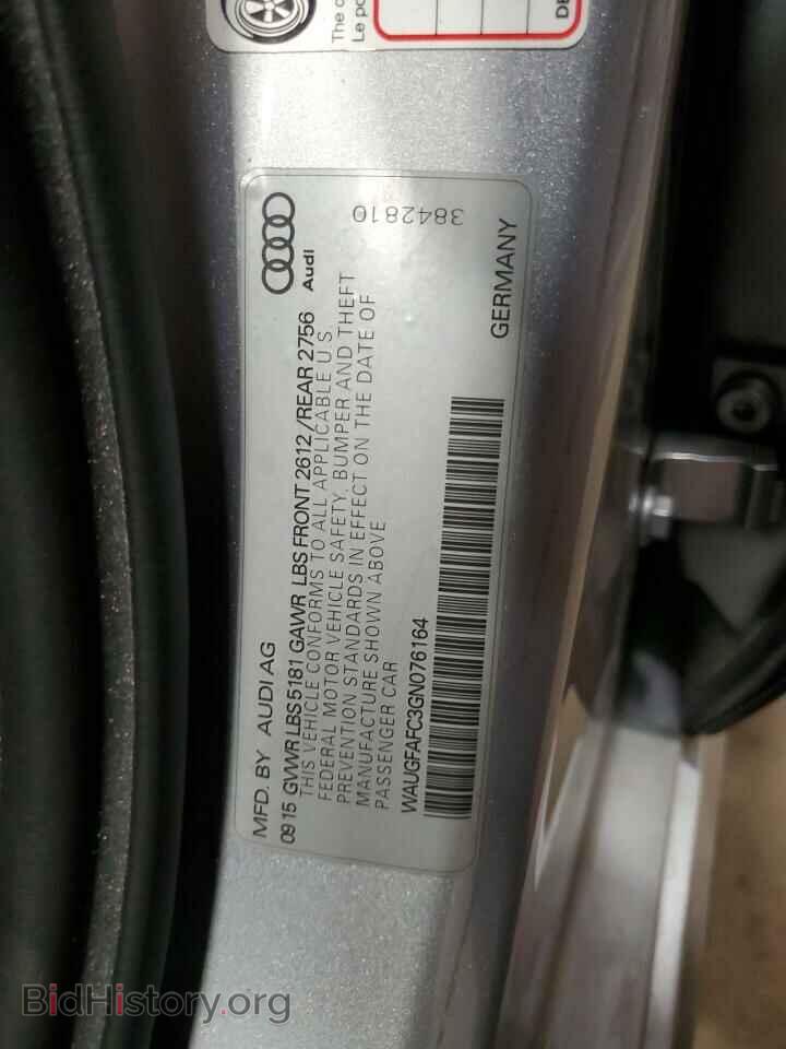 2016 AUDI A6 - VIN: WAUGFAFC3GN076164 - Фото 13