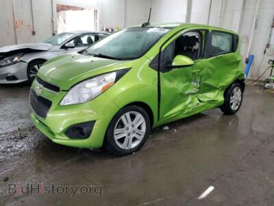 2015 Chevrolet SPARK LS, green — VIN KL8CB6S90FC715477, Copart