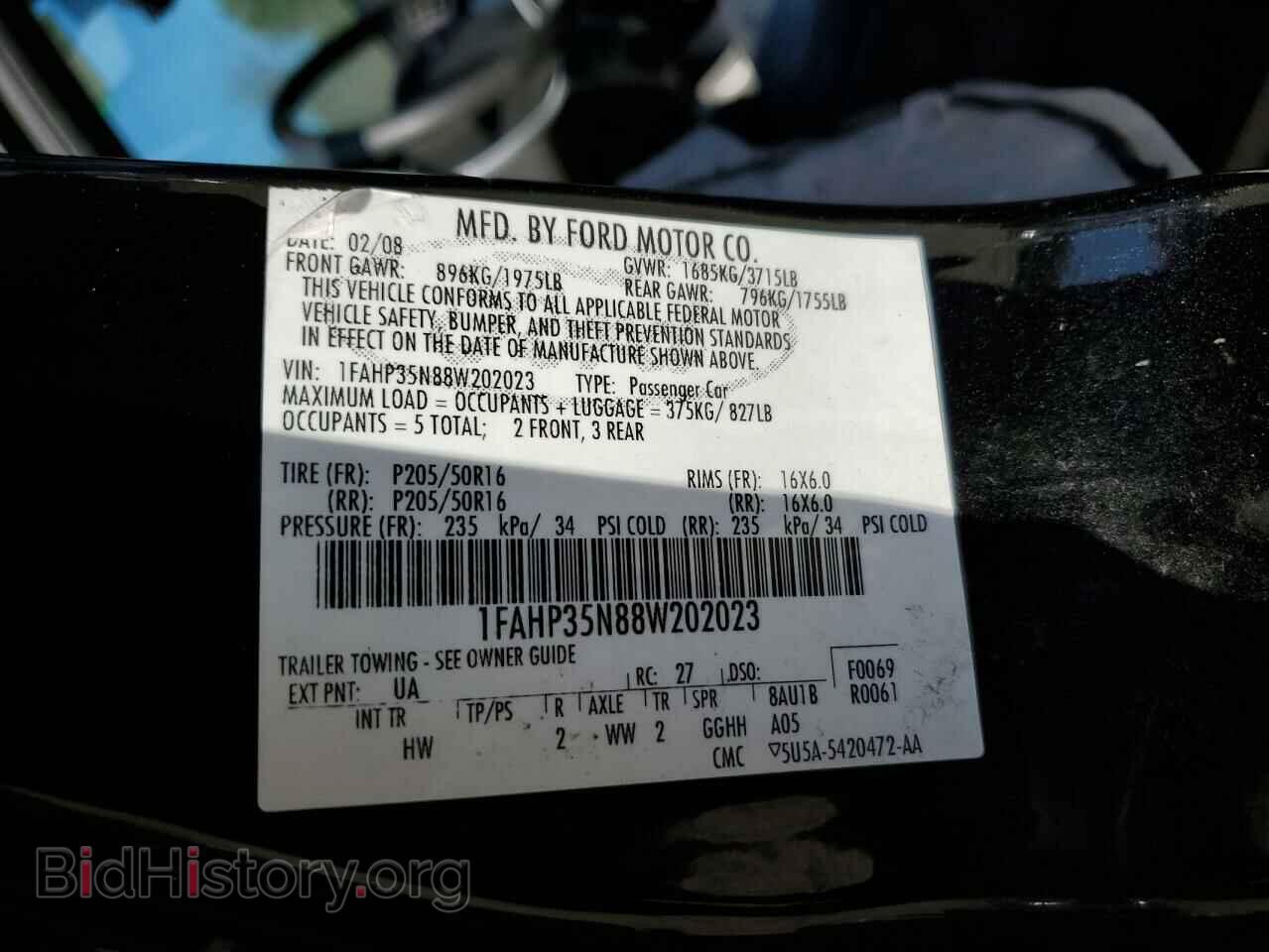 2008 FORD FOCUS - VIN: 1FAHP35N88W202023 - Photo 13