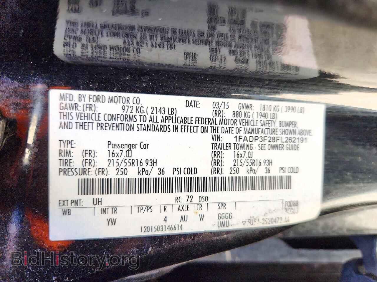 2015 FORD FOCUS - VIN: 1FADP3F28FL262191 - Photo 12