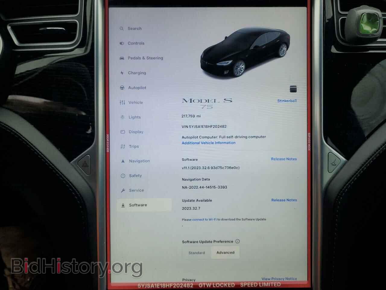 2017 TESLA MODEL S - VIN: 5YJSA1E18HF202482 - Photo 9