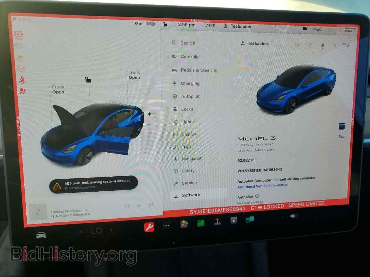 2021 TESLA MODEL 3 - VIN: 5YJ3E1EB5MF858943 - Фото 9