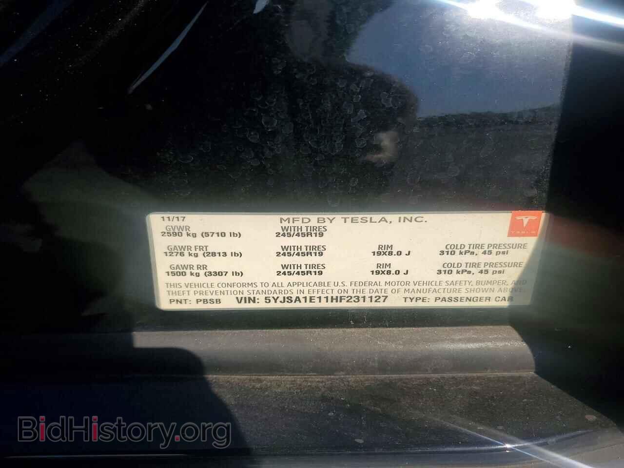 2017 TESLA MODEL S - VIN: 5YJSA1E11HF231127 - Photo 12