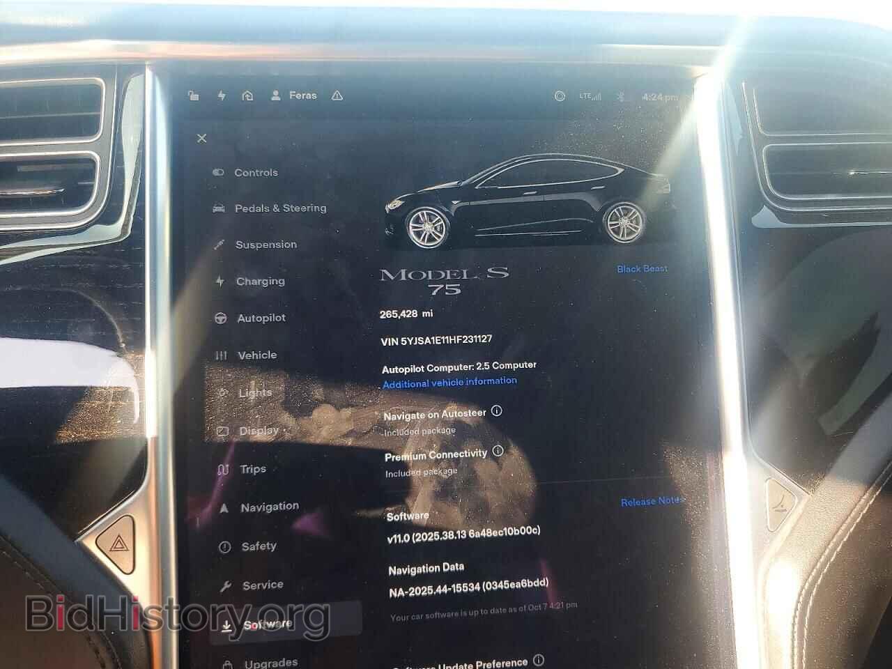 2017 TESLA MODEL S - VIN: 5YJSA1E11HF231127 - Photo 9