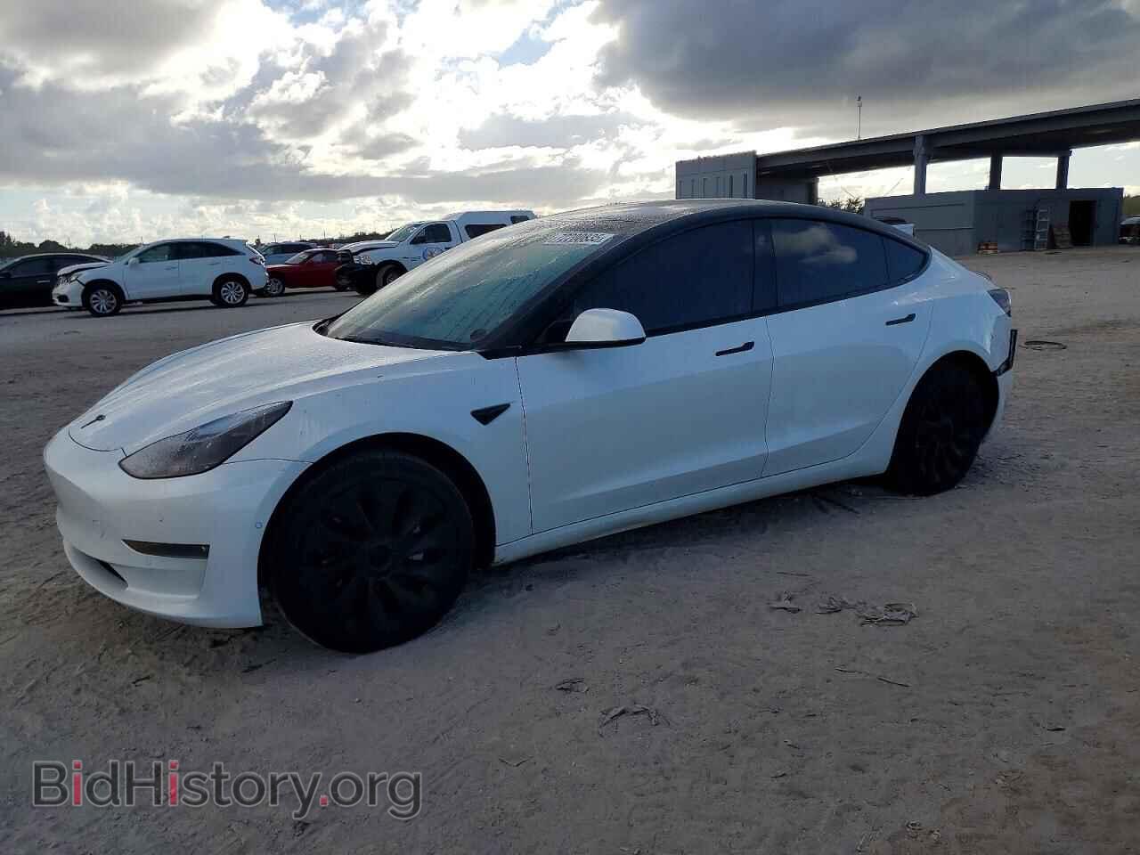 Photo 5YJ3E1EB4NF267665 - TESLA MODEL 3 2022