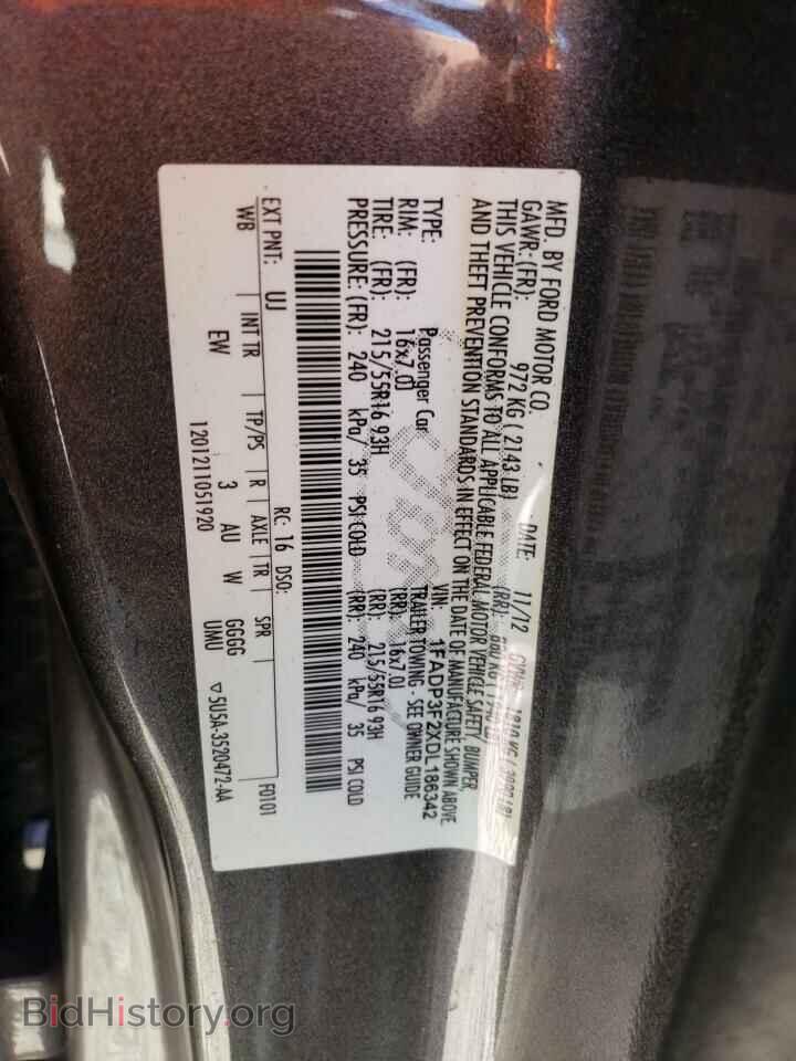 2013 FORD FOCUS - VIN: 1FADP3F2XDL186342 - Фото 12
