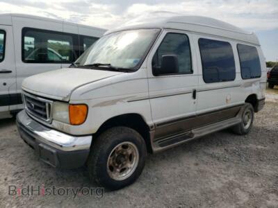 2007 Ford ALL MODELS E150 Van, white — VIN 1FDNE14L97DB47465, Copart