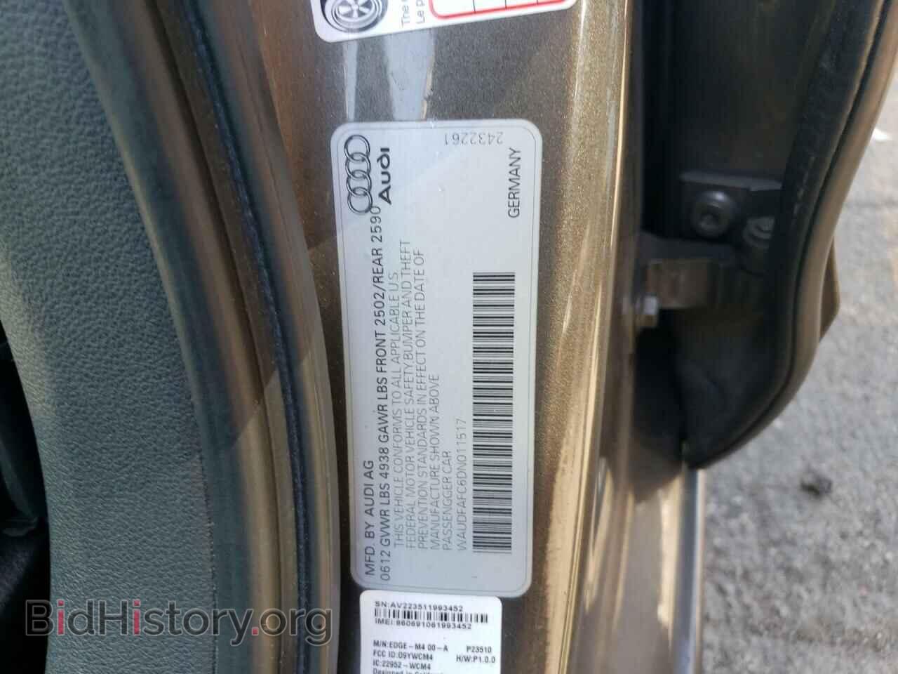 2013 AUDI A6 - VIN: WAUDFAFC6DN011517 - Фото 12