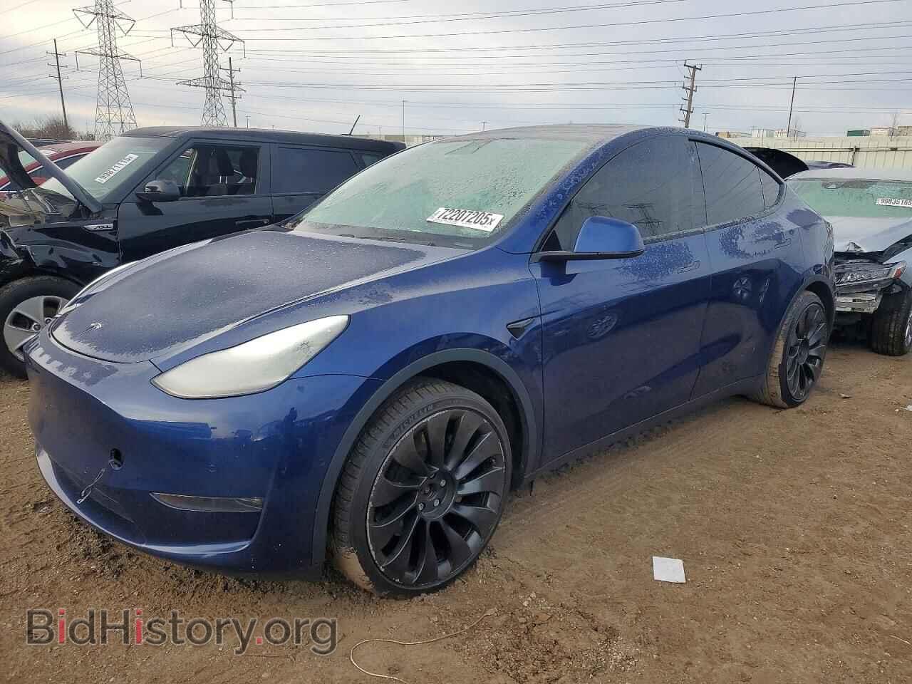 Photo 5YJYGDEF9LF000555 - TESLA MODEL Y 2020