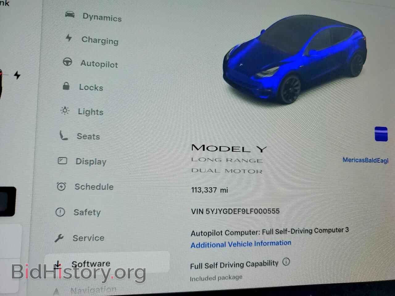 2020 TESLA MODEL Y - VIN: 5YJYGDEF9LF000555 - Фото 9