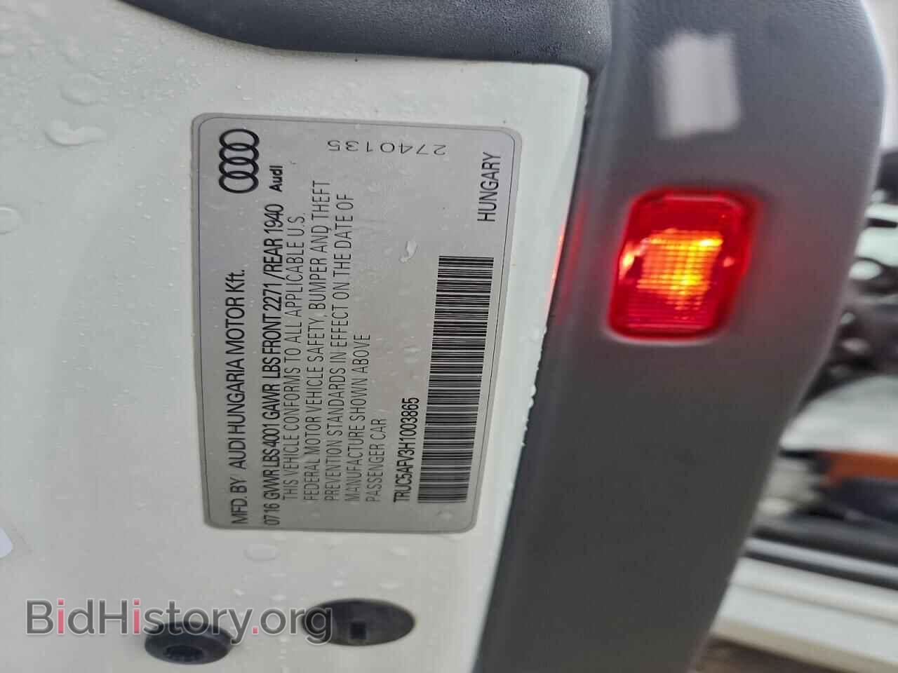 2017 AUDI TT - VIN: TRUC5AFV3H1003865 - Фото 12