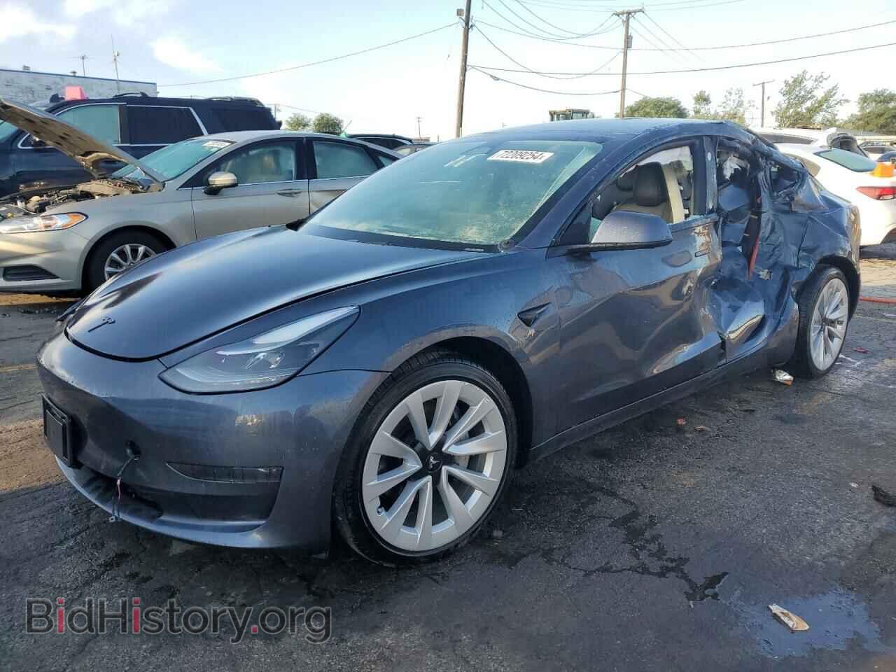 Photo 5YJ3E1EA2NF191435 - TESLA MODEL 3 2022