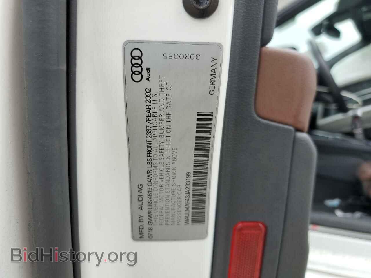 2018 AUDI A4 - VIN: WAULMAF43JA233199 - Фото 12