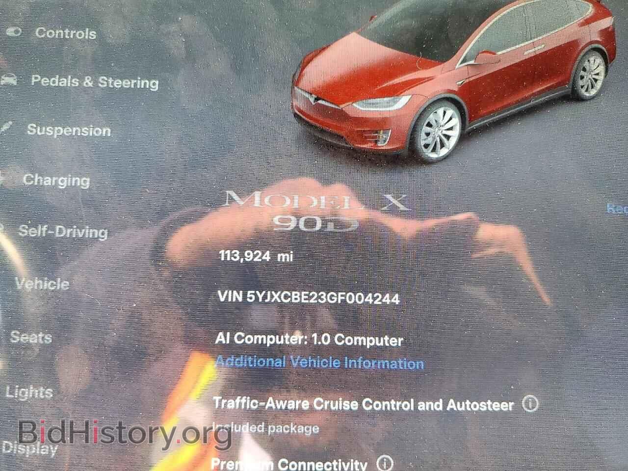 2016 TESLA MODEL X - VIN: 5YJXCBE23GF004244 - Photo 9