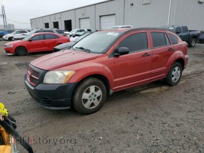 2008 Dodge CALIBER, red — VIN 1B3HB28B38D558767, Copart