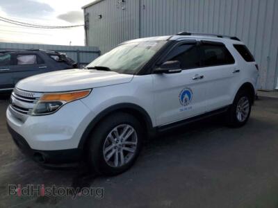 2014 Ford EXPLORER XLT, white — VIN 1FM5K7D88EGB66365, Copart