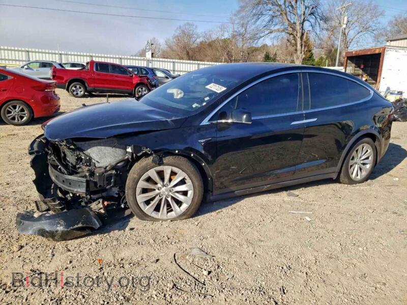 2017 Tesla MODEL X (VIN 5YJXCAE2XHF077364) — photo 1 of 12, Copart, damage: front end