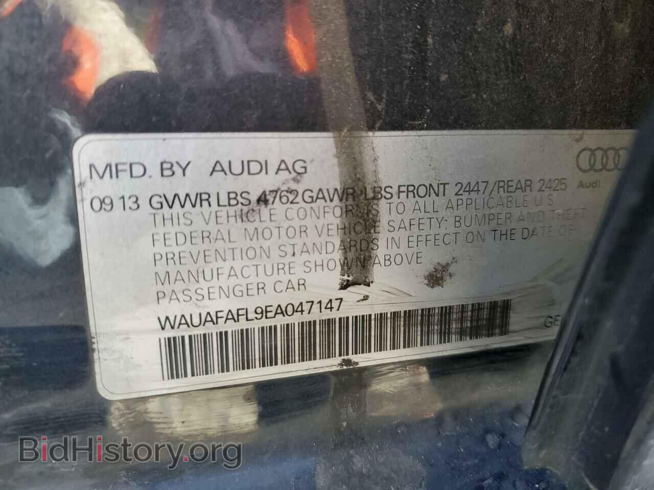 2014 AUDI A4 - VIN: WAUAFAFL9EA047147 - Photo 12