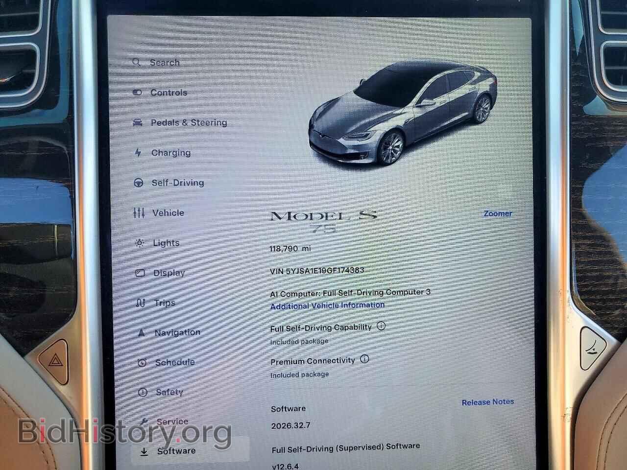 2016 TESLA MODEL S - VIN: 5YJSA1E19GF174383 - Фото 9