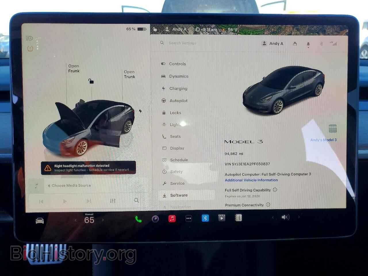 2023 TESLA MODEL 3 - VIN: 5YJ3E1EA2PF650837 - Photo 9