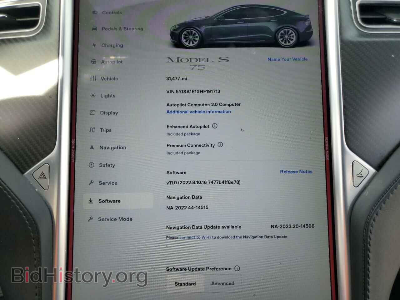 2017 TESLA MODEL S - VIN: 5YJSA1E1XHF191713 - Photo 9