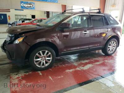 2011 Ford EDGE SEL, burgundy — VIN 2FMDK4JC0BBA68758, Copart