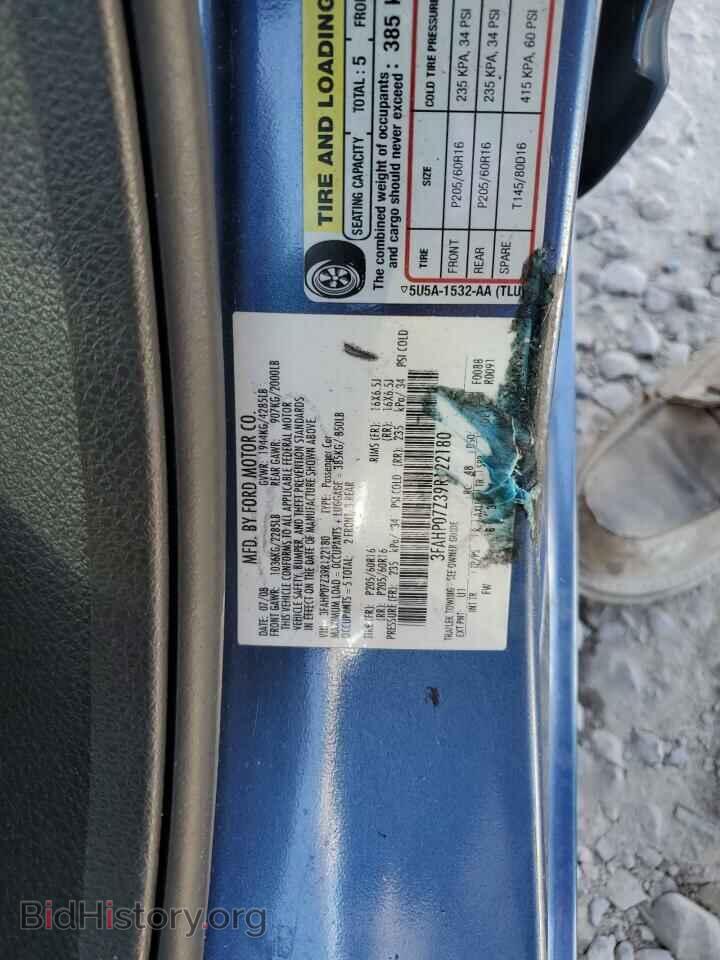 2009 FORD ALL Models - VIN: 3FAHP07Z39R122180 - Фото 12