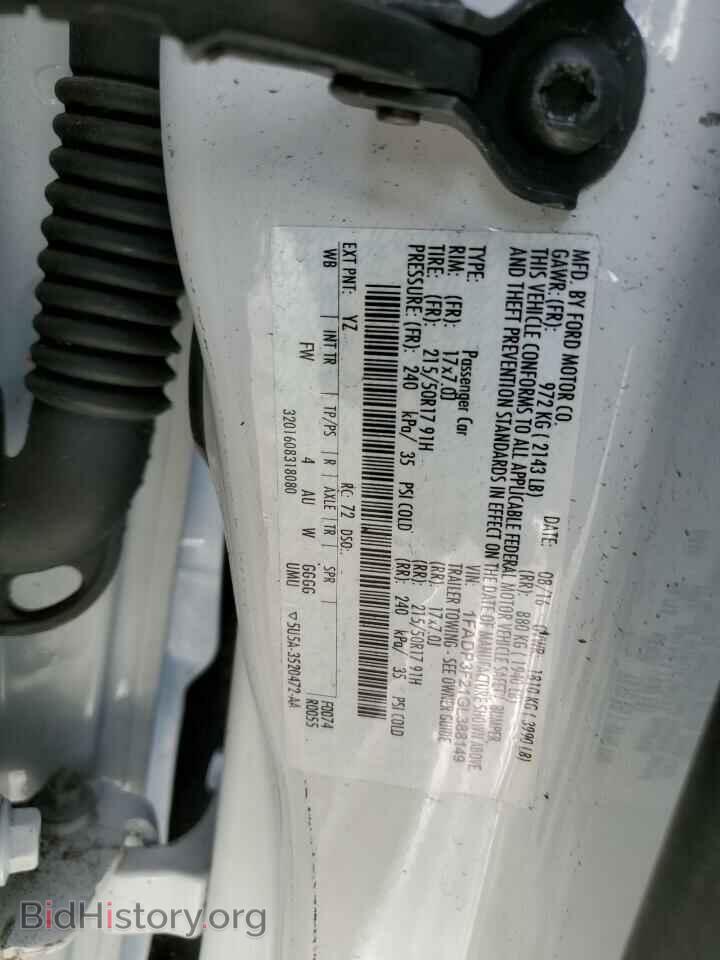 2016 FORD FOCUS - VIN: 1FADP3F21GL388149 - Фото 12